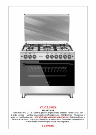 CUCINA LAREL L90GX FORNO GAS